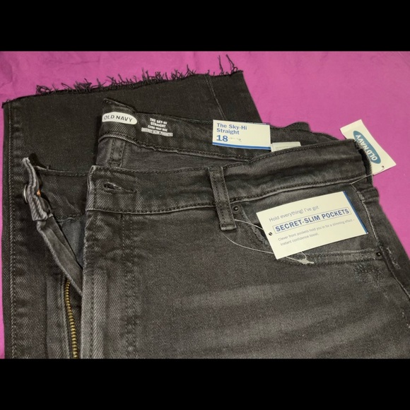 Black Denim plus size Old Navy jeans - Picture 4 of 6